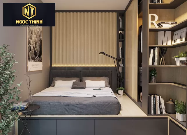 GIƯỜNG NGỦ KẾT HỢP TỦ QUẦN ÁO TIỆN LỢI MẪU 04